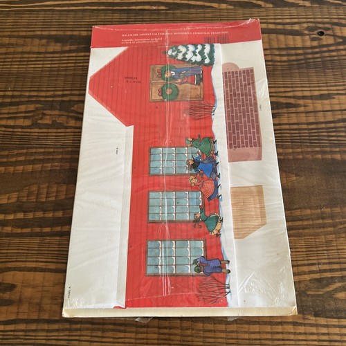 Vintage Hallmark Village Schoolhouse Advent Calendar New Original Open Package - Picture 4 of 10