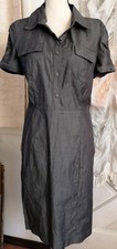 Calvin Klein Shirt Dress Chest Pockets Women Size 12