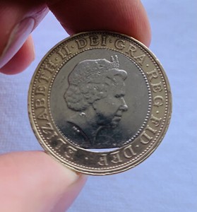 2 Coin Minting Error Hole In Coin Ebay