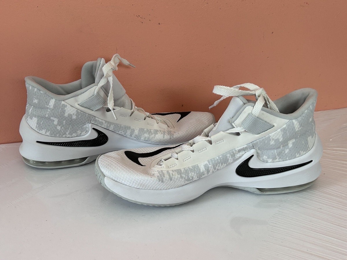 Nike Air Max Infuriate White Gray Basketball Shoes Sneakers 