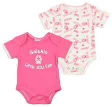 Outerstuff NCAA Infant Girl Southern Illinois Salukis Number One Fan Creeper Set