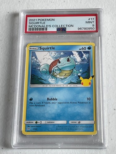 Squirtle graded PSA 9 for sale on eBay