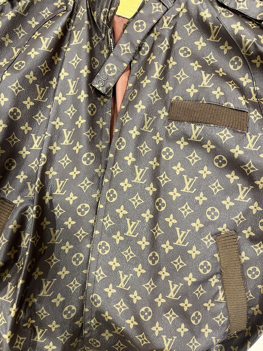 ジャケット・アウター 90s vintage Luis Vuitton sports jacket Vintage Louis Vuitton 'Members Only' Brown Monogram Bomber Jacket