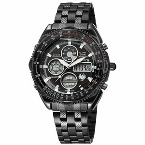 INFANTRY-MEN-039-S-LED-DIGITAL-ANALOG-WRIST-WATCH-DUAL-TIME-SPORT-MILITARY-BLACK