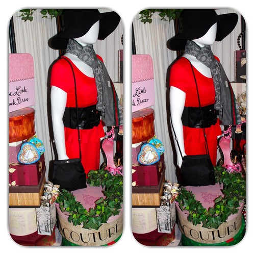 CHIC GUCCI BLACK SILK GG MONOGRAM EVENING HANDBAG! - Picture 5 of 12