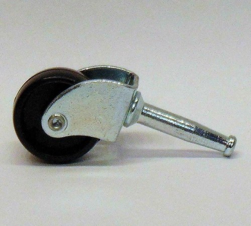 Replacement Swivel Castor Wheels 32mm Small Black Nylon Peg Furniture Caster - Picture 2 of 16