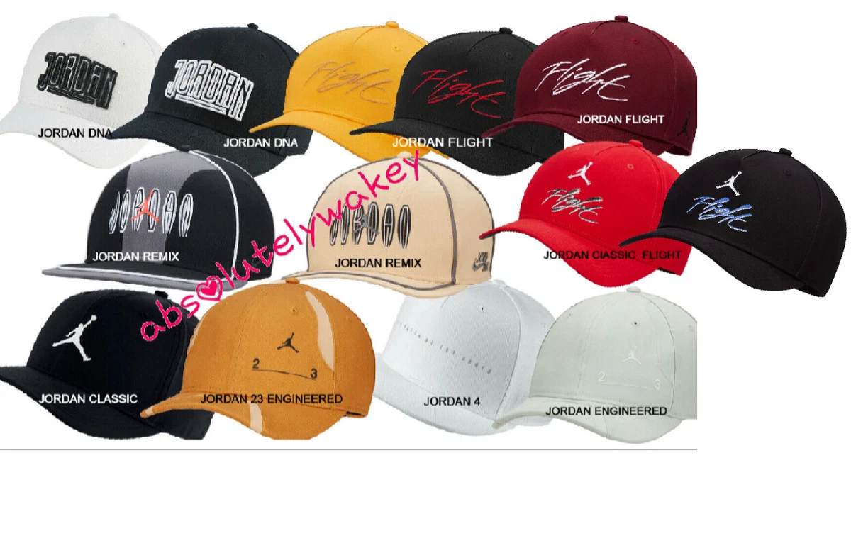 Nike Jordan4 or Remix or DNA or Flight or Classic99 Adjustable Snapback Hat  Cap