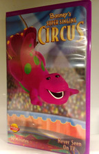 Barney's Super Singing Circus 🎶🎪 (VHS-2000) VGUC~Clamshell/+1 Ship~Buy3Get1