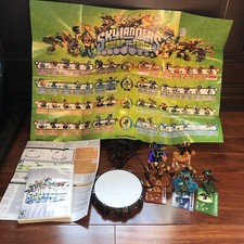 Lot of 5 Skylanders Adventure figures+ Trap Power Portal Wii Game Cards Poster