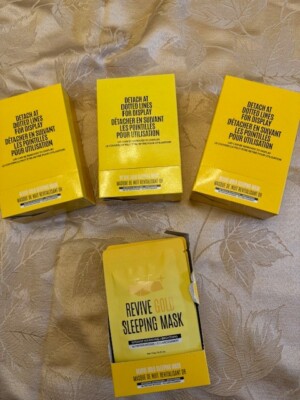 Gold Facial Mask Skincare Korean Beauty Wash Off Face Mask Skin Care 12 pack NEW