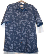 Hurley Men's Short Sleeve Hawaiian Shirt Casual Woven Size Large New