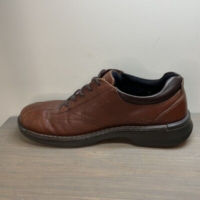 Ecco Light Men\'s Neoflexor Brown Leather Lace-Up Oxford Comfort Shoe EU 46 US 12 Ecco Neoflexor Mens Brown Lace Up Leather Oxford Casual Shoe  main image 3