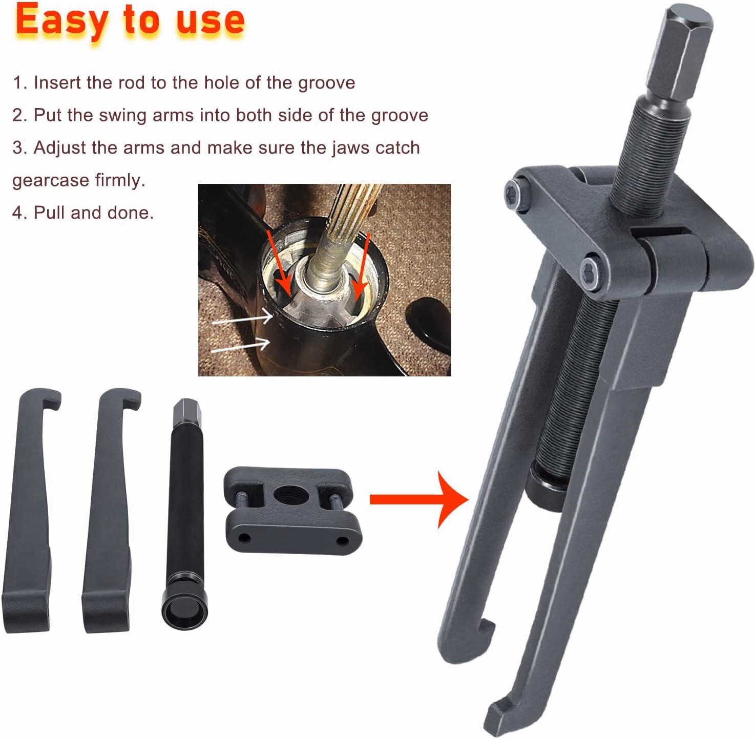 Lower Bearing Carrier Puller for Yamaha, Johnson, Evinrude, Mercury