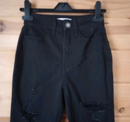 So brand Sexy Black Super High Rise Curvy Jegging Factory Distresed size 0/24W - Picture 2 of 7