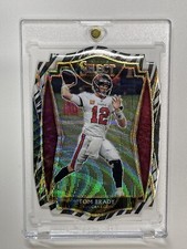 2020 Panini Select Premier Level Die-Cut Zebra Prizm #101 Tom Brady Case Hit