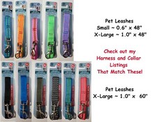 Greenbrier Kennel Club Dog Leashes  2 sizes  11 colors available