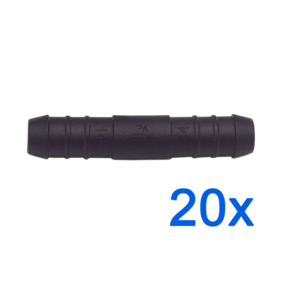 20 x YOU.S Leitungsverbinder Schlauch Verbindungsstück Ø 14 / 14 mm Gerade Form