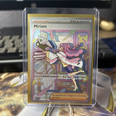 251 198 pokemon card Pokémon TCG Miriam Scarlet & Violet Base Set 251/198 Holo Special