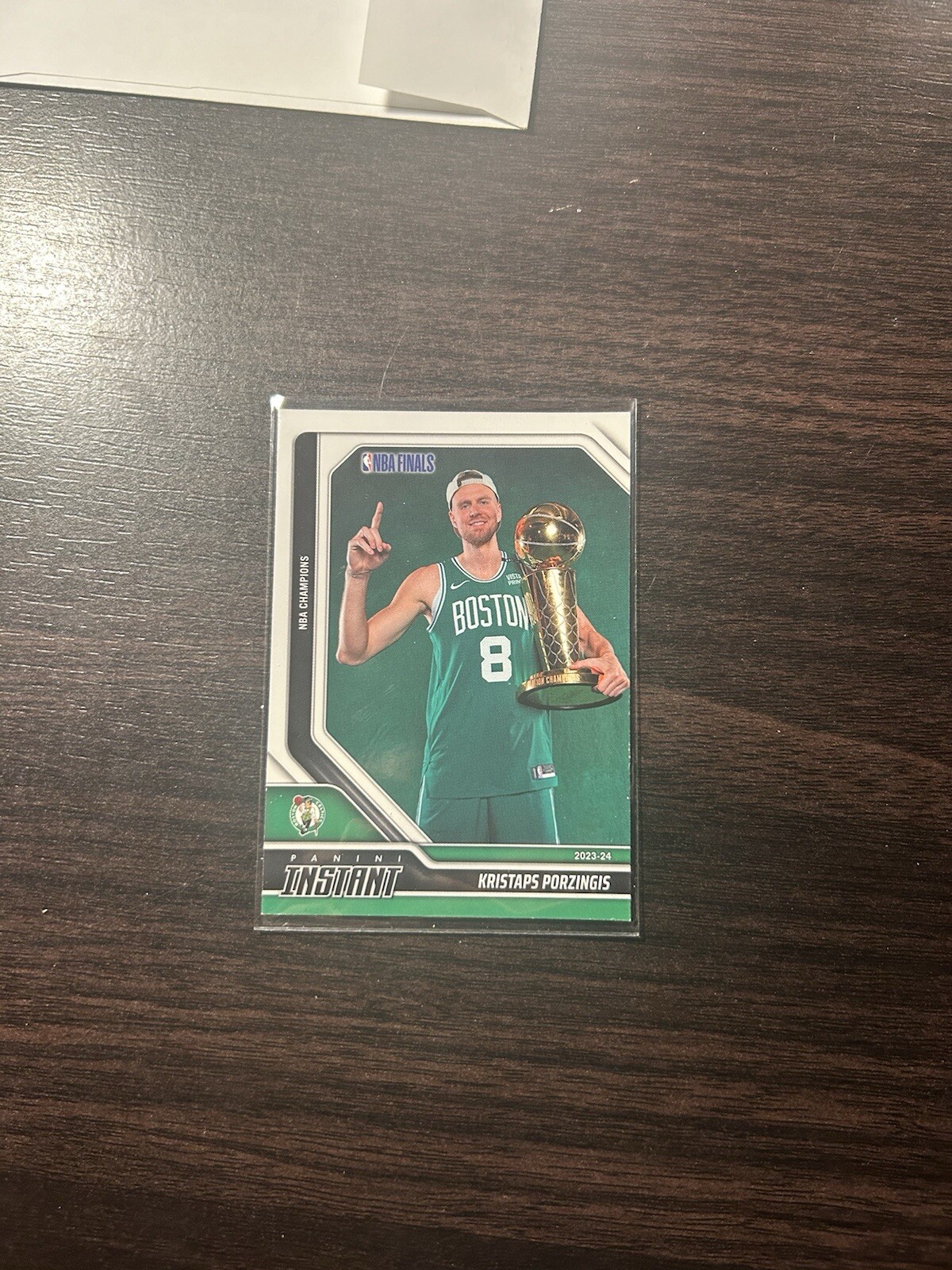 Kristaps Porzingis 2024 Panini Instant NBA Finals Boston Celtics Championship #6