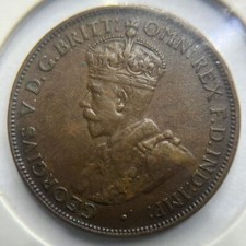 1931 Half Penny Coin - good Very Fine - George V Predecimal Australia