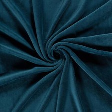 Double Sided Coral Cuddle Fleece Fabric Material PETROL