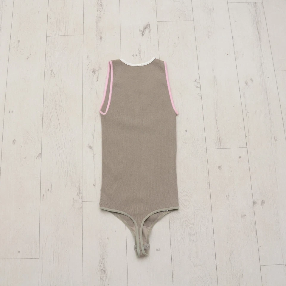 Body Wolford Colonial Club Tanga Caqui Verde Mujer Top Talla M Elegante Body Foto 2 de 4