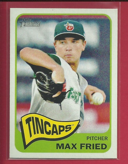 Max Fried RC 2014 Topps Heritage Minors Rookie Card 18 Tincaps 