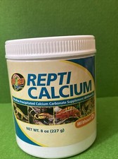 Zoo Med Repti Calcium Carbonate Supplement D3 Ultra Fine 8 oz Phosphorus Free