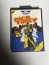 Sega Master System DICK TRACY w/Cartridge, Instructions & Box (CIB)  NTSC *RARE*