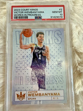 2023-24 Panini Court Kings - Works in Progress Victor Wembanyama #2 (RC) PSA 10