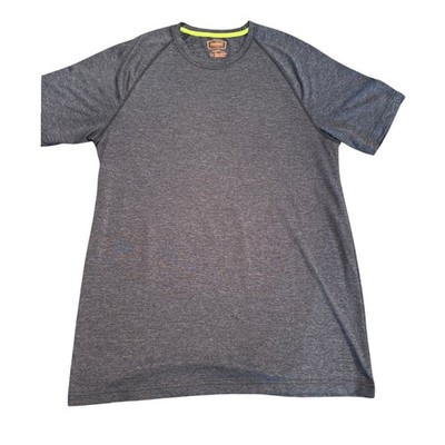 The Foundry Supply Co Mens Charcoal Gray Heather Performance T-Shirt LT Raglan