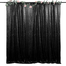 Gold Sequin Backdrop Curtain 10x8ft Glitter Photography Background Panel