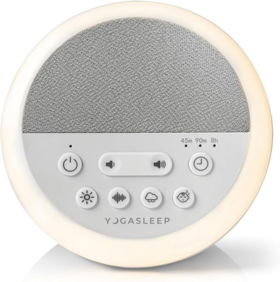 Yogasleep Nod White Noise Sound Machine, with Soft Night Light & Sleep Timer, 20
