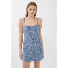 Urban Outfitters UO After All Blue Corduroy Bustier Dress      Size: XS