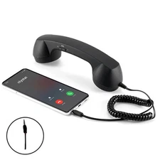 Retro Phone Handset for iPhone & Android, Cell Phone Receiver HO T