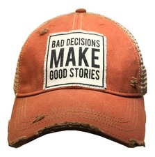 VINTAGE LIFE Distressed Baseball Caps Funny Trucker Hats with Sayings, Unisex