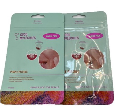 2X Good Molecules Pimple Patches-30 Patches Each & Moisturizer 7ml-Samples-NEW