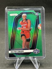2024 Panini WNBA Prizm Aaliyah Edwards RC Green Prizm Rookie #70 Mystics