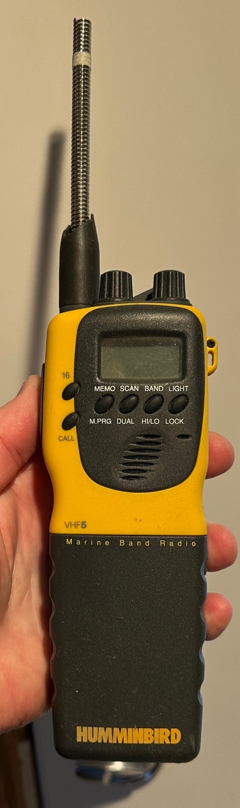 Hummingbird Model VHF5 Marine Band Radio  Transceiver untested see description