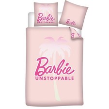 Barbie Unstoppable Bedding Set, Pink, Duvet Cover 140 x 200 cm  Pillowcase 63 x