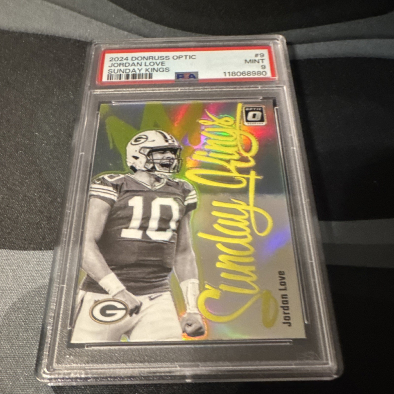 2024 Panini Donruss Optic Sunday Kings Jordan Love #9 PSA 9 Packers
