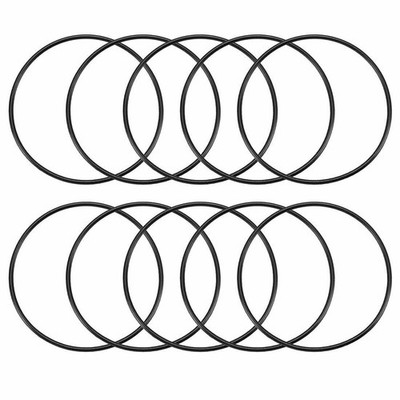10 pcs black rubber oil O ring seal gasket 48mm x 45mm x 1.5mm KD *wq