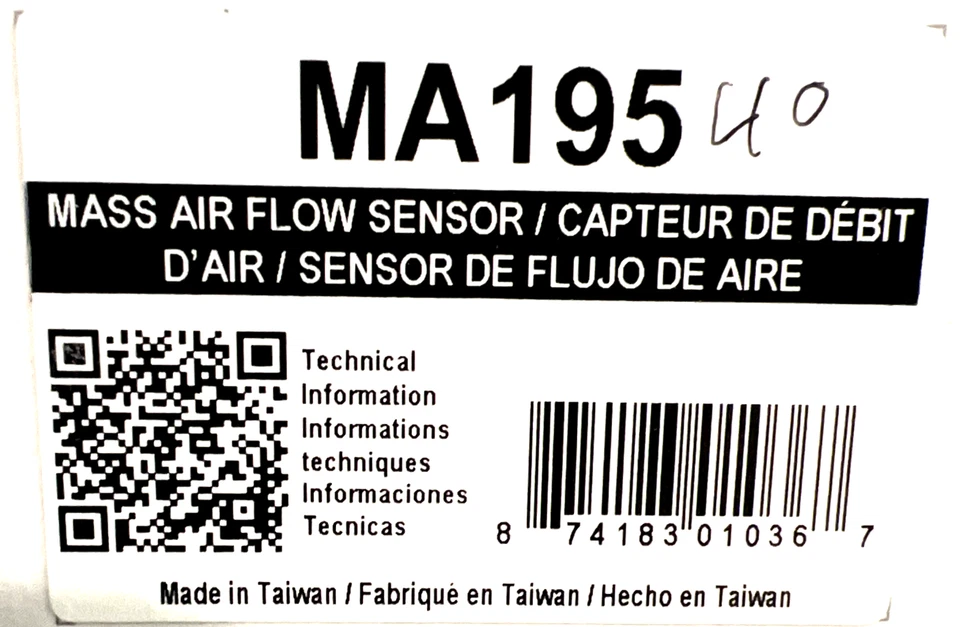 Sensor de flujo de masa de aire Spectra Premium MA195 para Ford Mercury Windstar 1996-2005 Foto 2 de 3