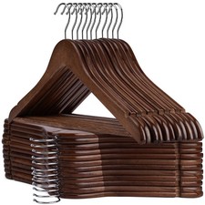 Wooden Hangers - 20 Pack - Clothes Hanger for Daily Used,Heavy Duty Wood Hang...