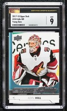 2017-18 Upper Deck Young Guns Adin Hill #454 CSG 9 Mint f7r