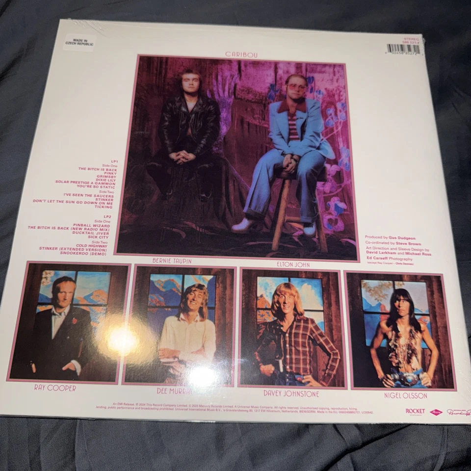 ELTON JOHN New Caribou 2x Sky Blue Vinyl 50th Anniversary 180 Gram RSD 2024 mint - Image 2 of 2