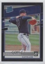 2020 Panini Donruss Optic Rated Rookies Black Prizm 24/25 Logan Allen #75 0c6
