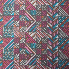 Pattern Cotton Polyester Blend Fabric 60"x84" 1970's 1980's
