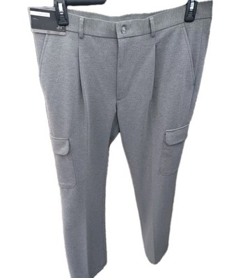 Macys MENS Dress Pant J. FERRAR SIZE 36X30 NWT GREY New