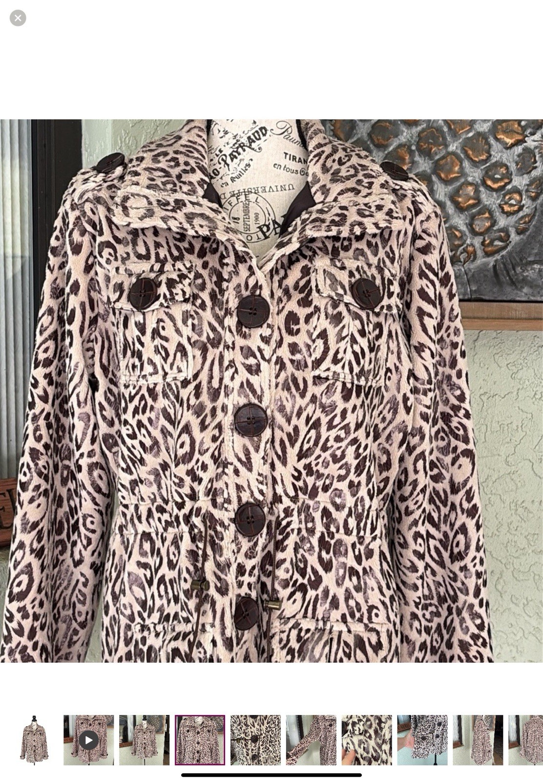 *BAXIS & BAXIS jacket button down front long slee… - image 3